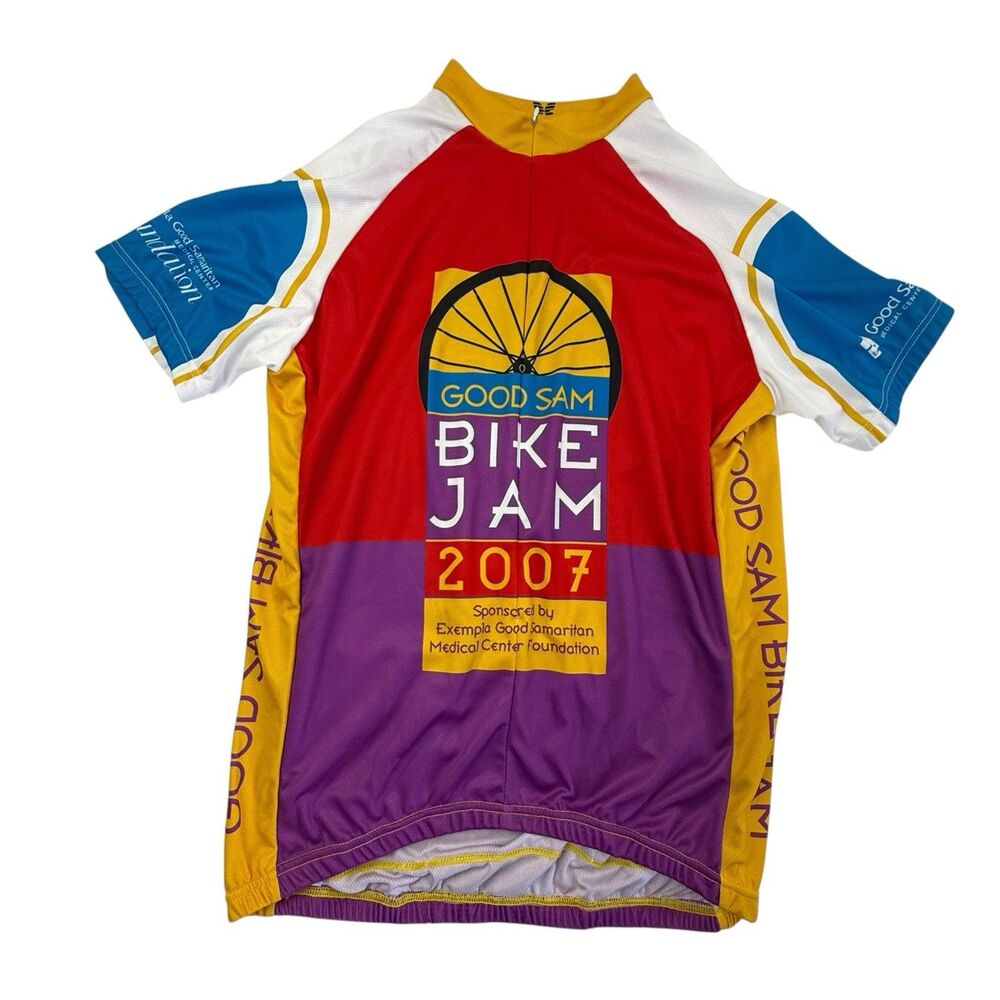NEW SHAVER SPORT Cycling Jersey Men XL 2007 Bike Jam Short Sleeve 3/4 Zip